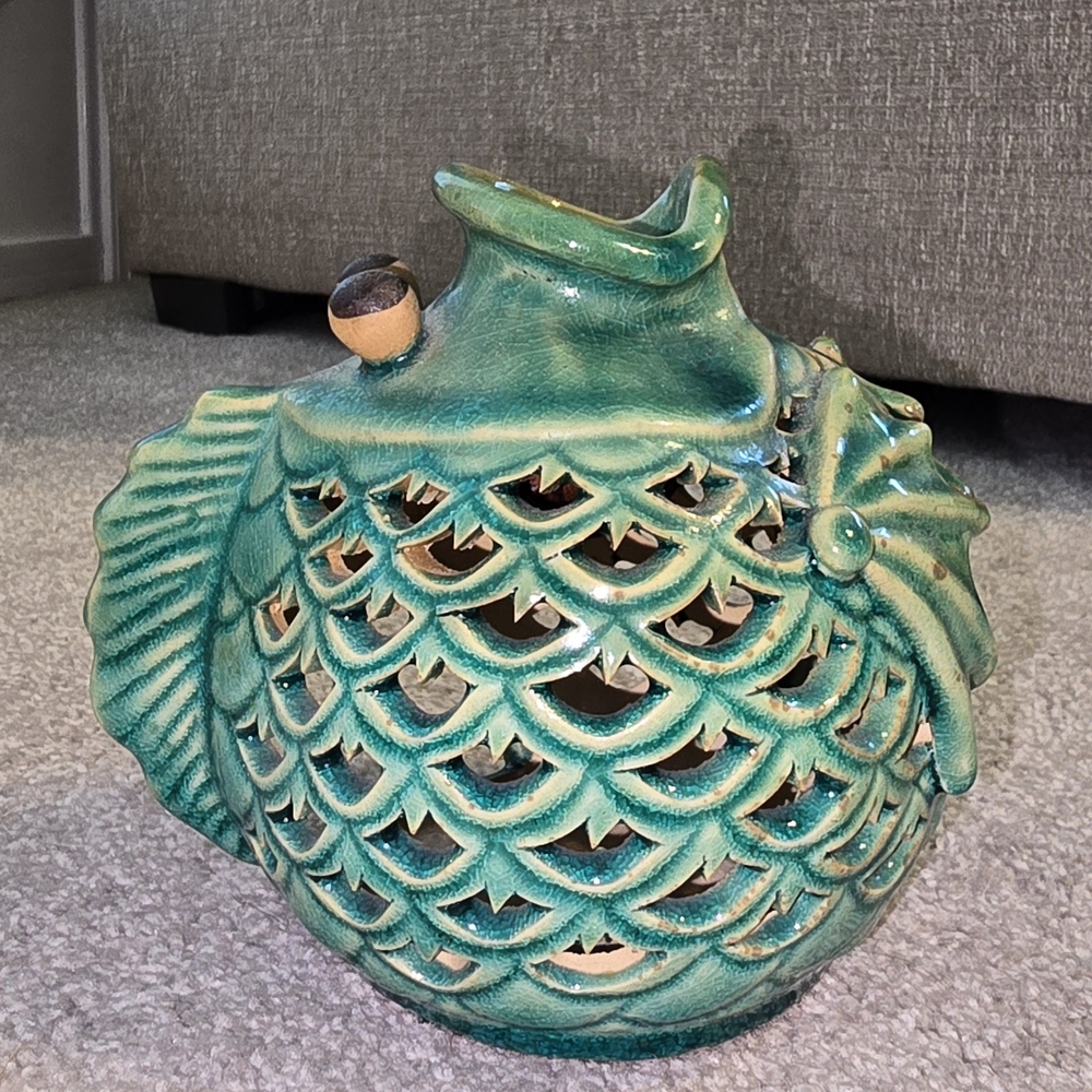 Fish Candle Holder / Wax Melter Pottery